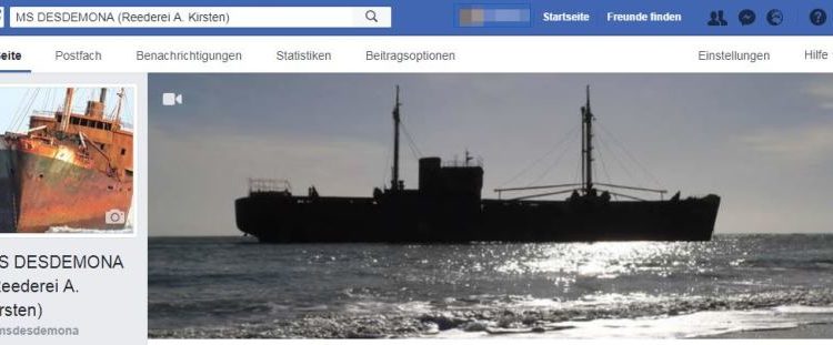 MS DESDEMONA auf Facebook MS DESDEMONA auf Facebook